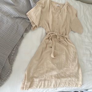 Oak and fort belted swing dress with pockets!